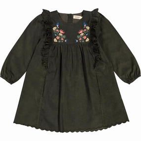 MarMar Dark Moss Dorvina Dress Crisp Look Clean Chic