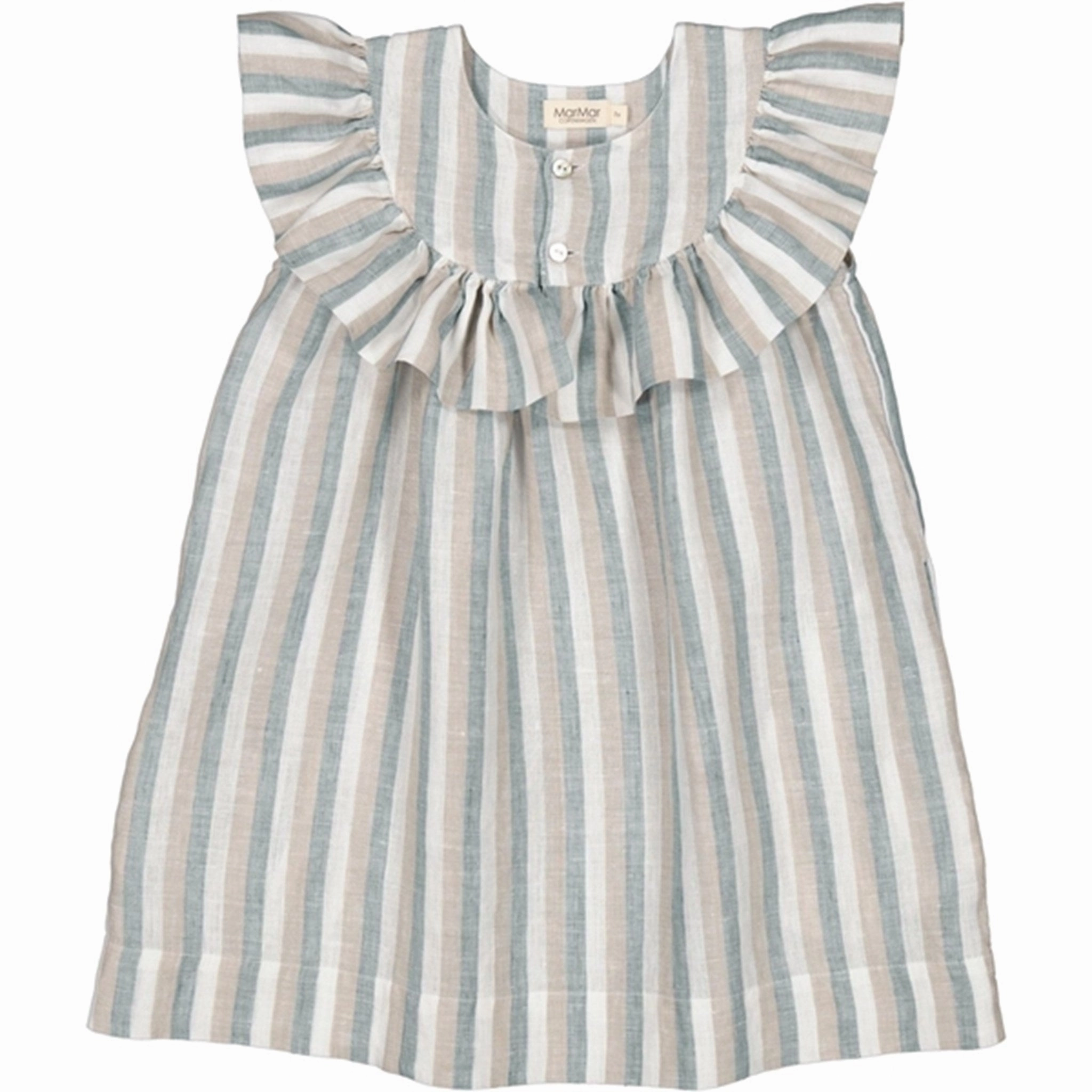 Shade Glow MarMar Dusty Blue Stripe Drussa Dress