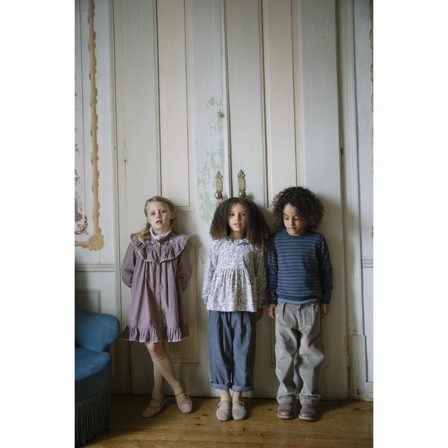 Calm Mood MarMar Fine Cord Dusty Mauve Dalina Dress