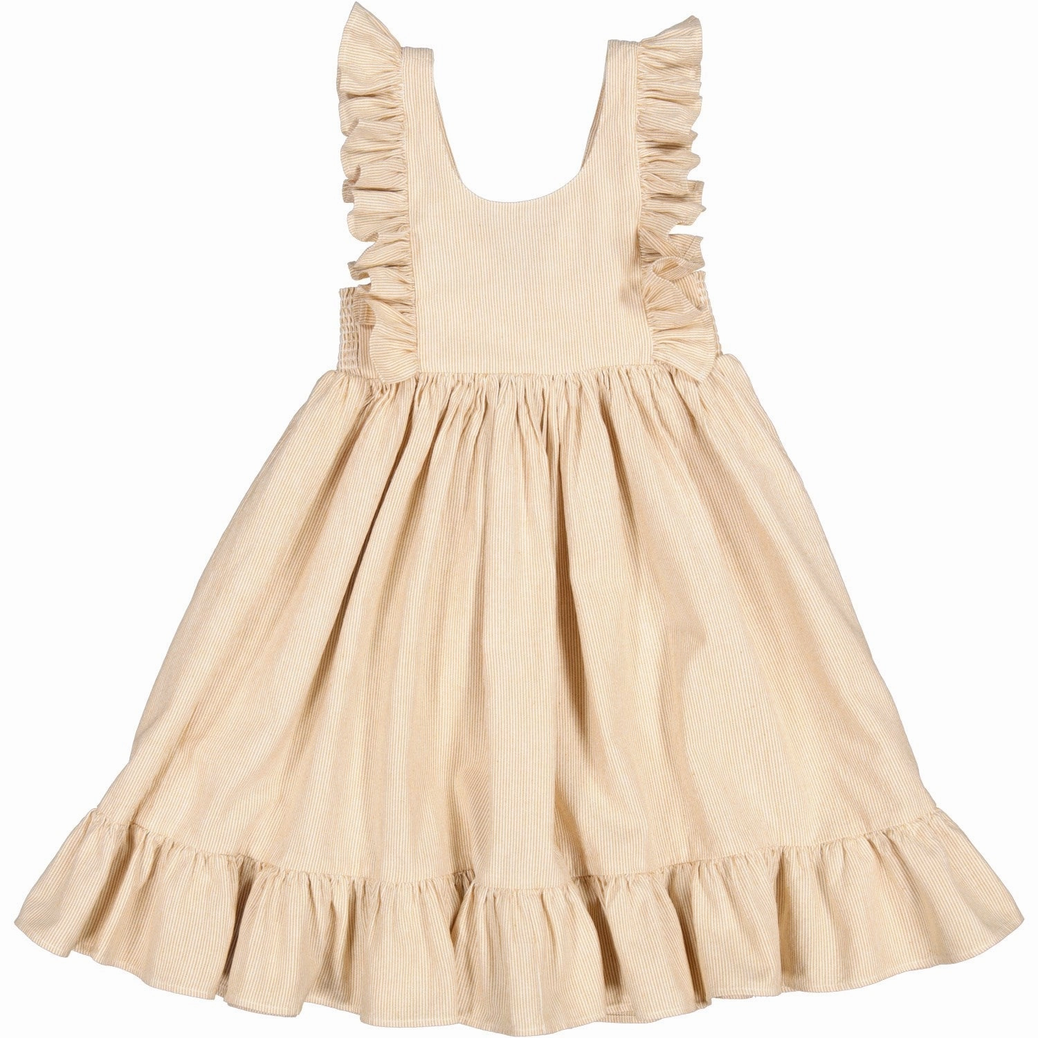 Subtle Flow Low Maintenance MarMar Fine Cotton Dijon Stripe Danita Frill Dress