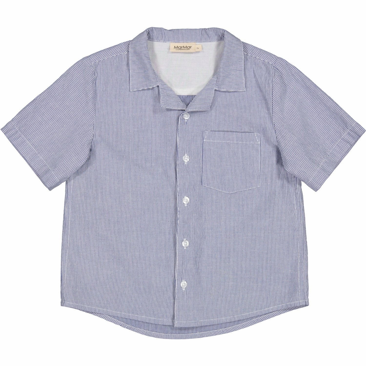 Sleepwear Button Down Design MarMar Fine Cotton Navy Stripe Tage Shirt