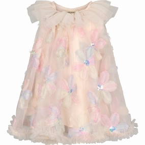 MarMar Flower Tulle Rainbow Tulle Daja Dress Easy Draping Fair-Trade
