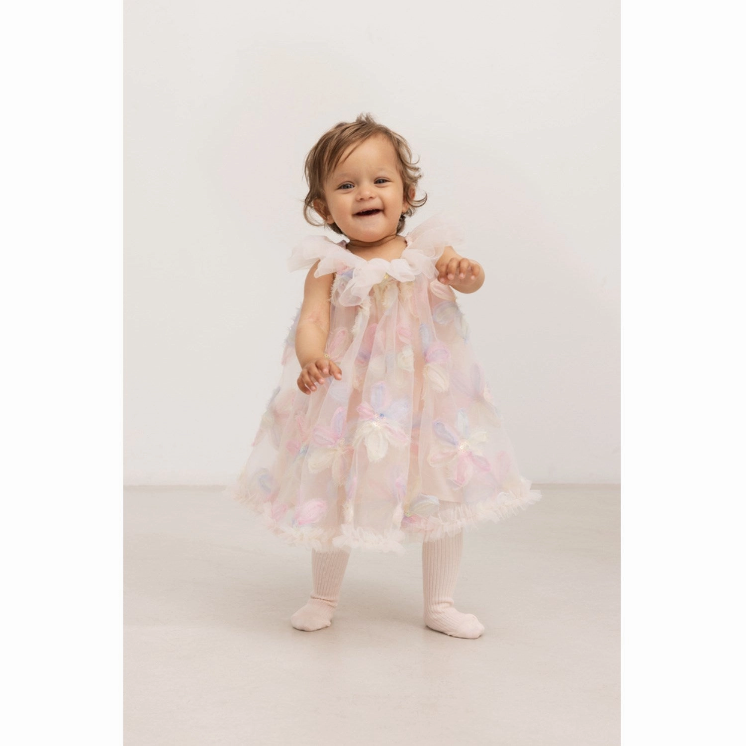 Daily Option MarMar Flower Tulle Rainbow Tulle Daja Dress