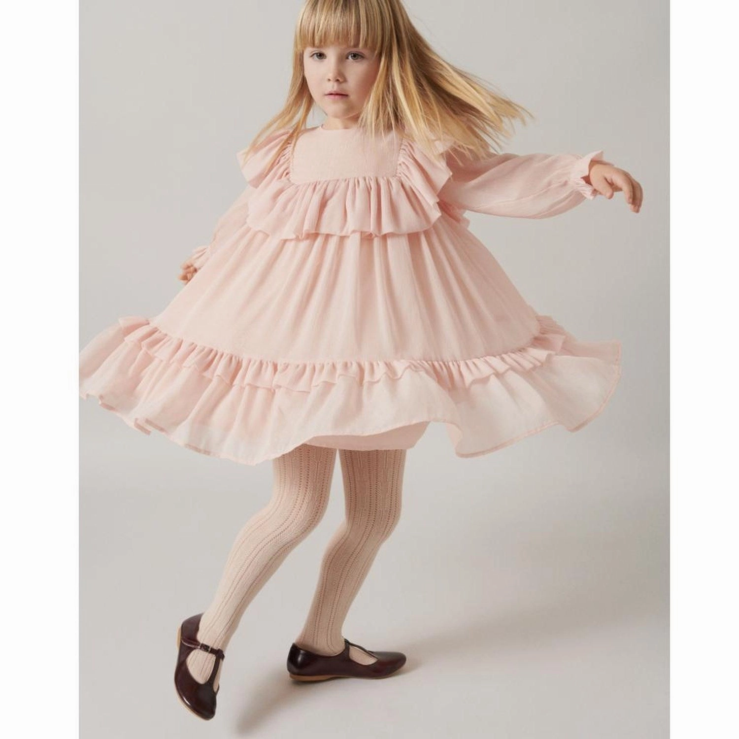 MarMar Glitter Crepe Rose Dust Glitter Damra Dress Office Fit