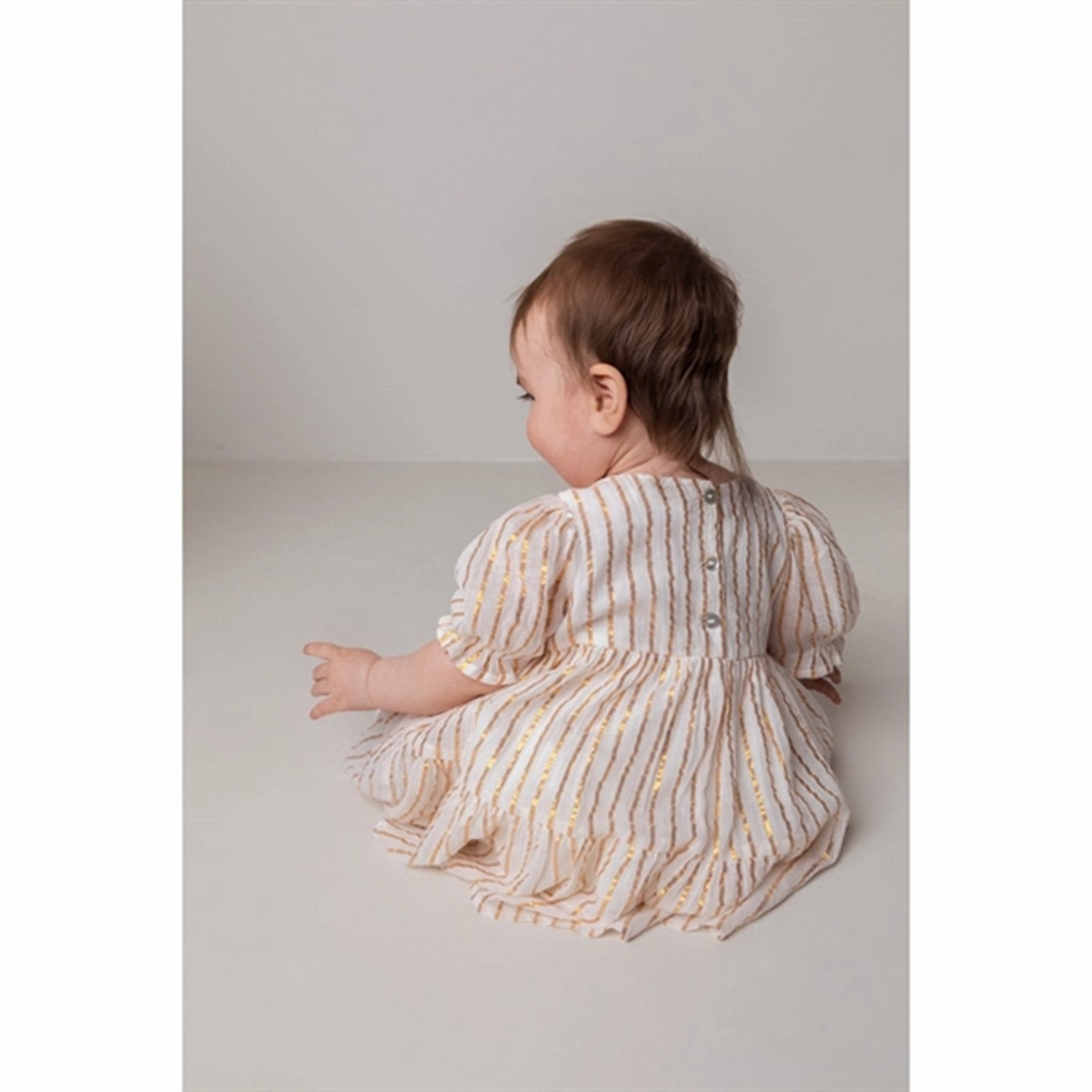 Sleek Fit Evening Ready MarMar Gold Stripes Damita Dress