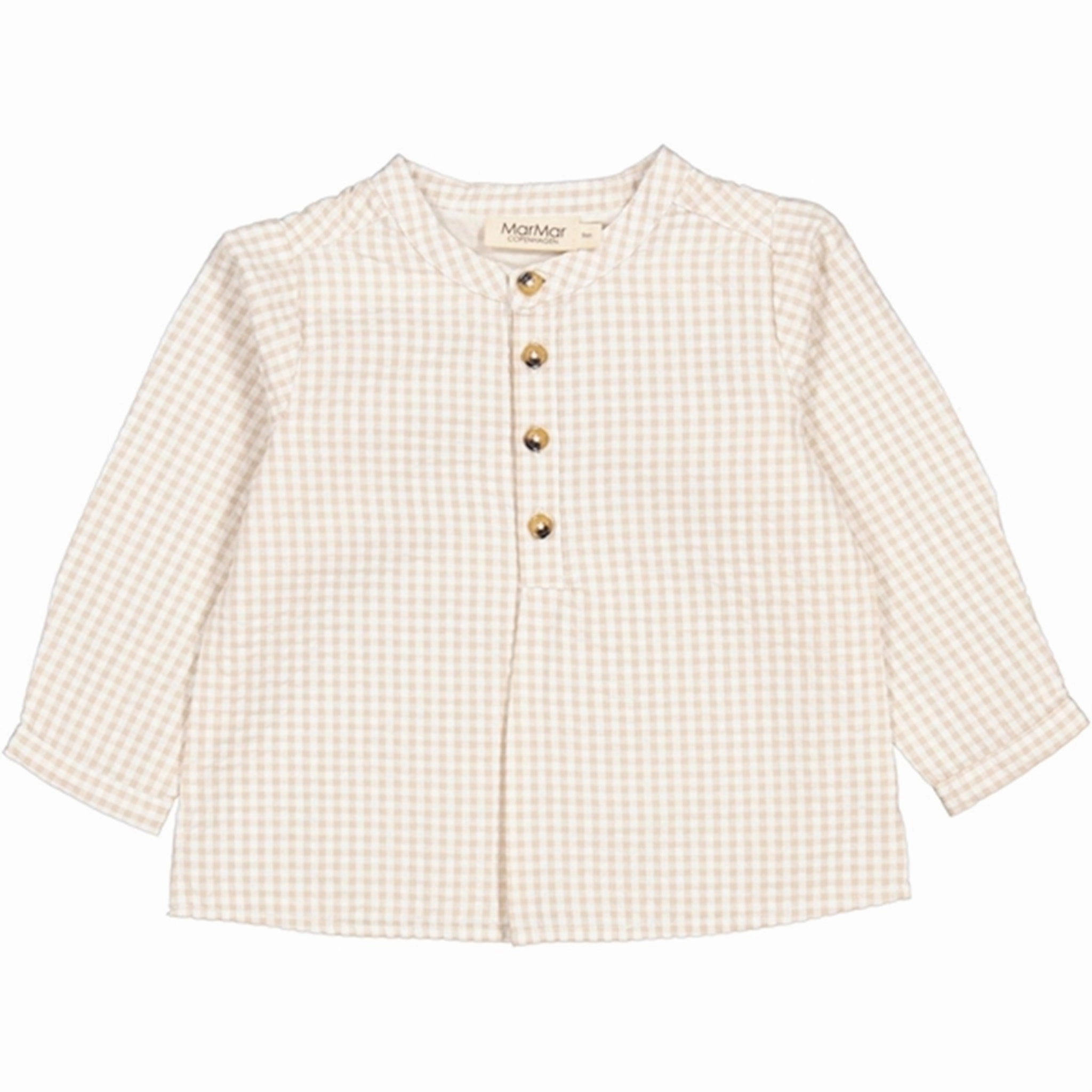 Spring Break Soft Material MarMar Grey Sand Gingham Totoro Shirt