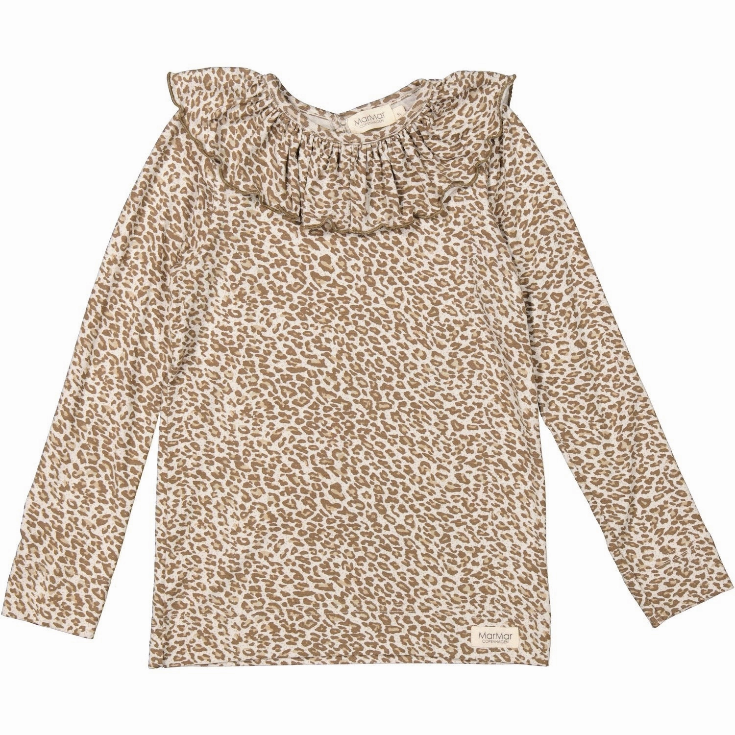 Hypoallergenic Lining fade resistant color MarMar Leopard Forest Brown Leo Leo Talia Blouse