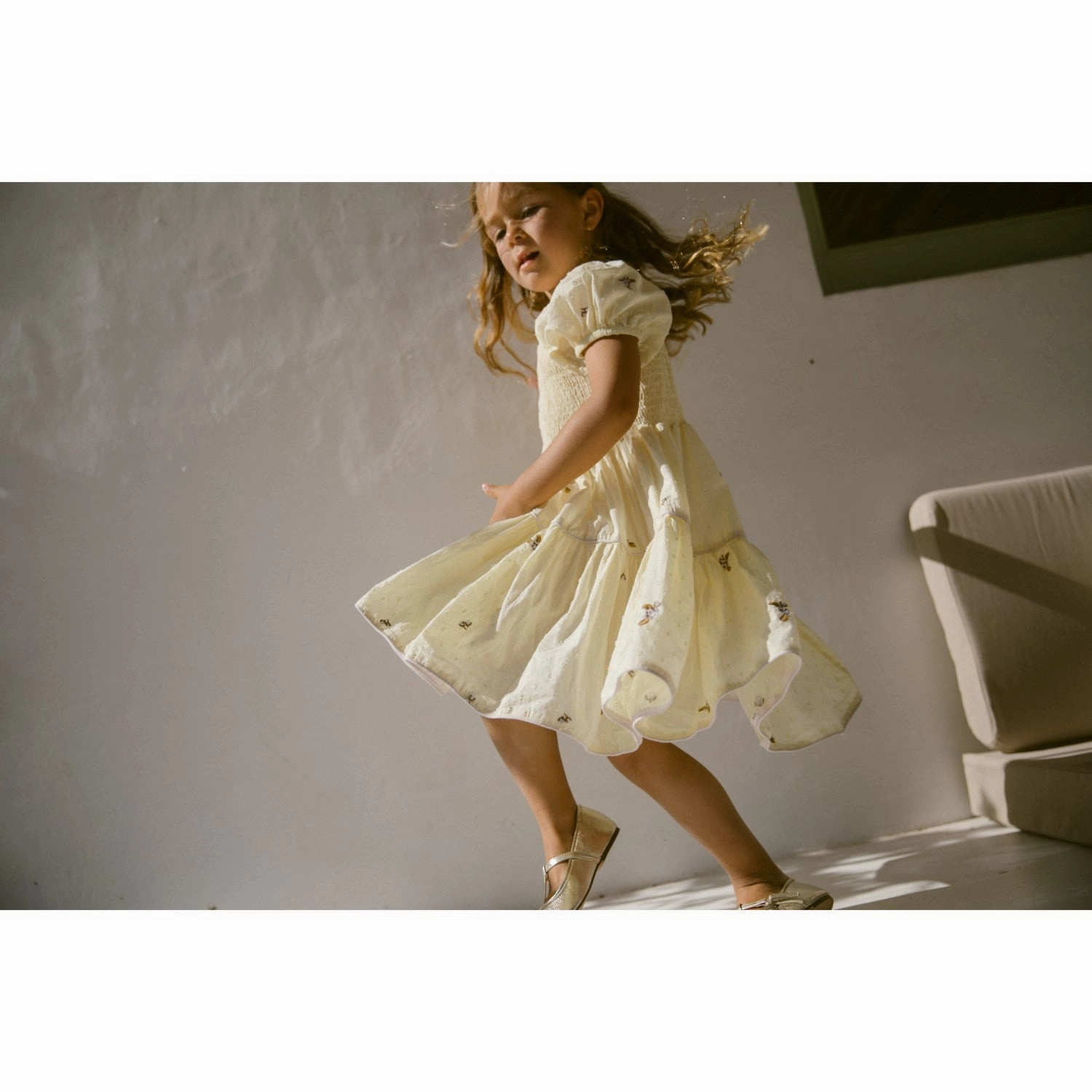 elegant design NonIrritatingLining MarMar Light Cotton Dobby Apple Blossom Dyman Dress