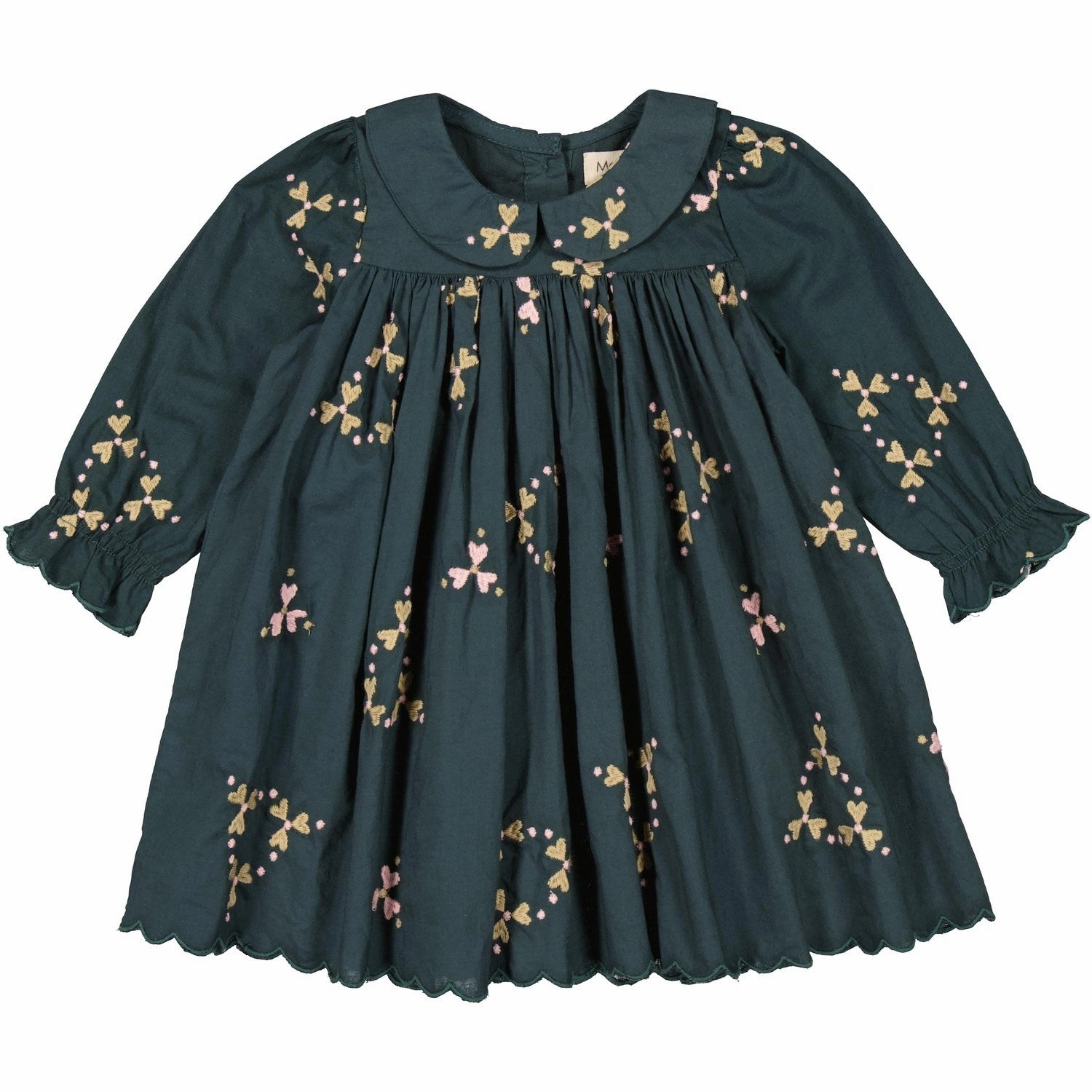 Trend Smart Soft Curve MarMar Light Embroidery Deep Forest Hearts Dulla Scallop Dress