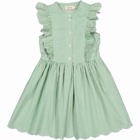 Smooth-Finish MarMar Mint Leaf Stripes Deidra Dress