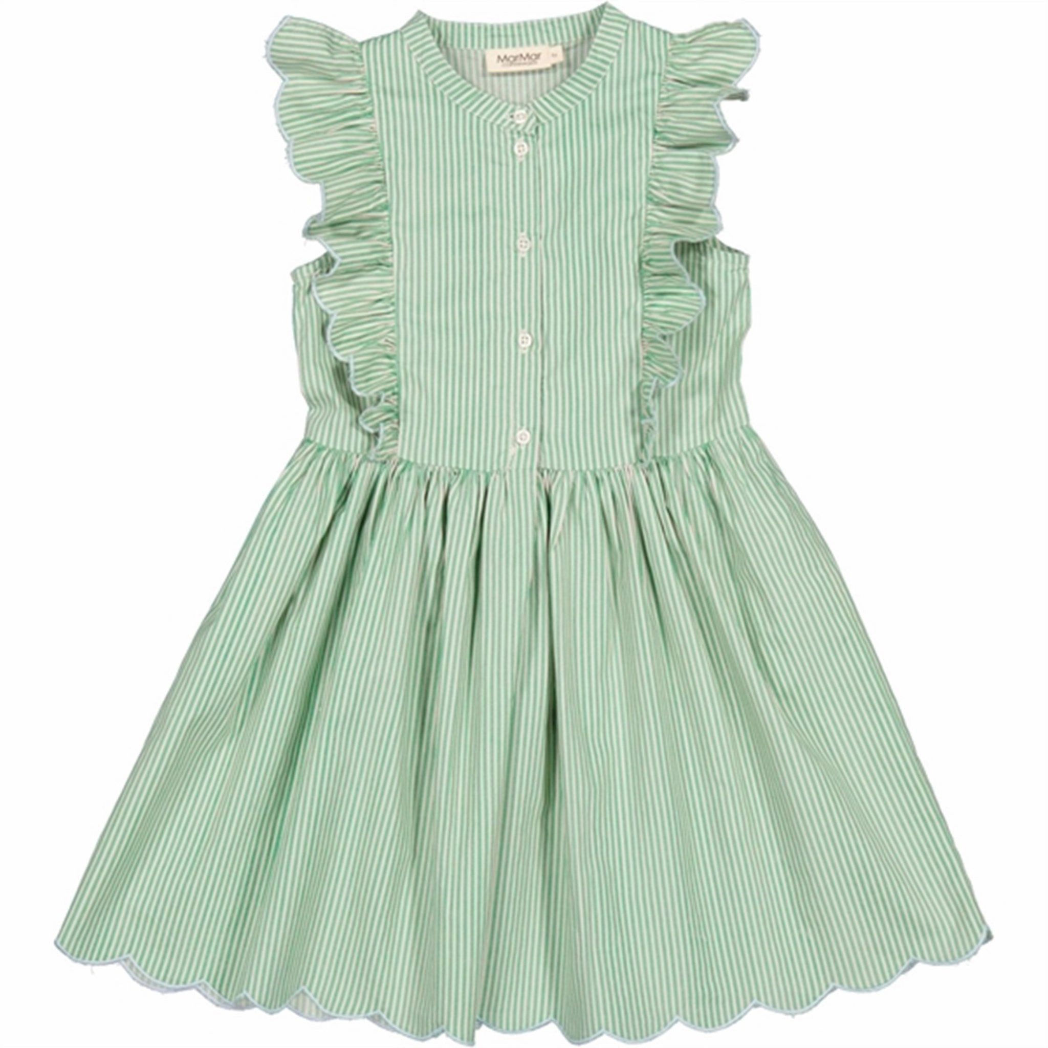 Smooth-Finish MarMar Mint Leaf Stripes Deidra Dress