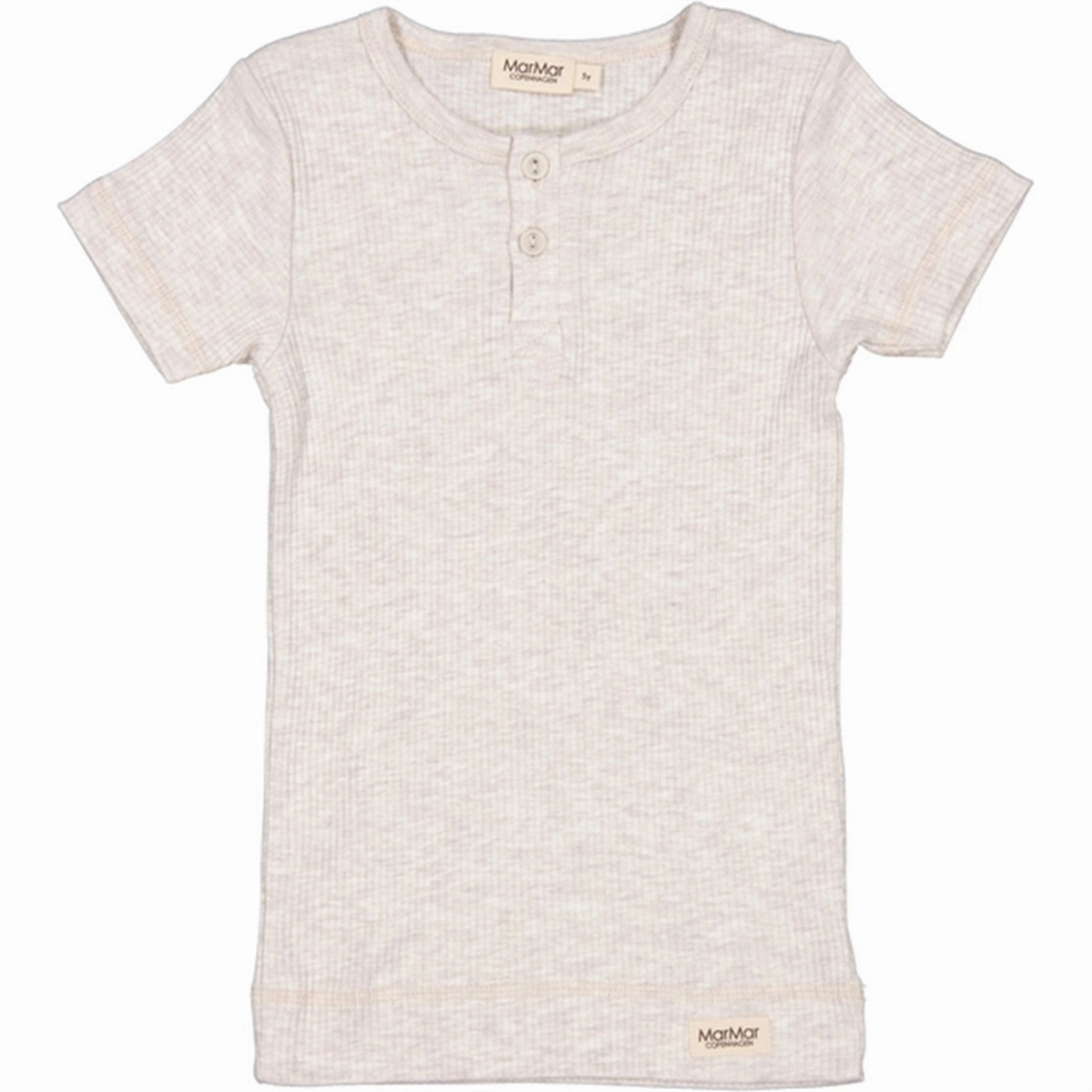 MarMar Modal Beige Melange T-shirt Everyday Casual Easy Wear Option