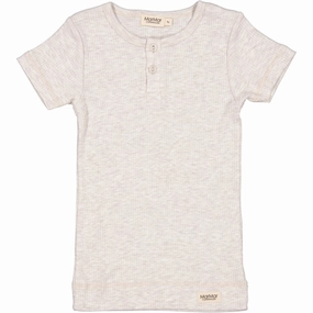 Brushed Interior Lining MarMar Modal Beige Melange T-shirt