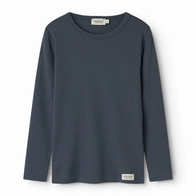 MarMar Modal Blue Plain Blouse Structured Shoulder Support