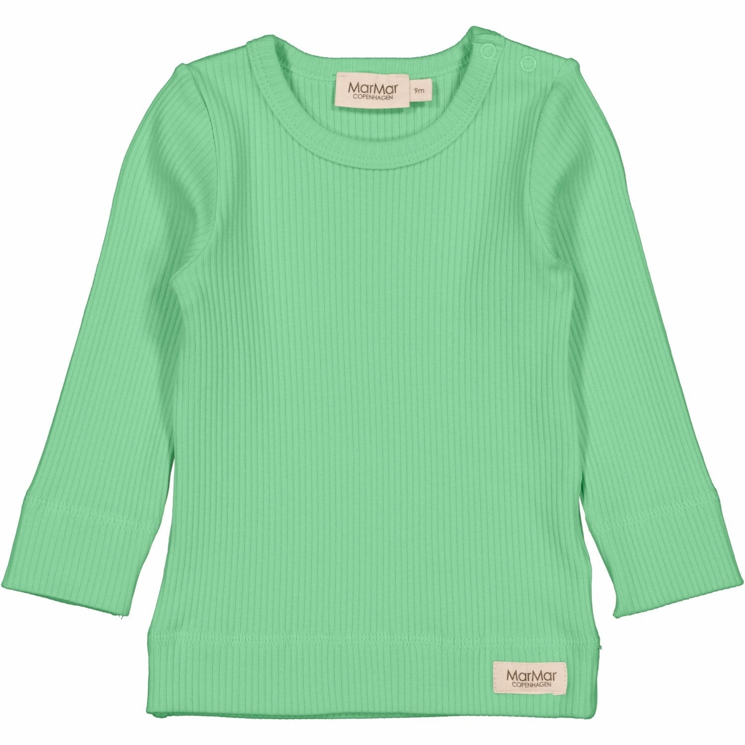 high-low hem MarMar Modal Cale Green Plain Blouse
