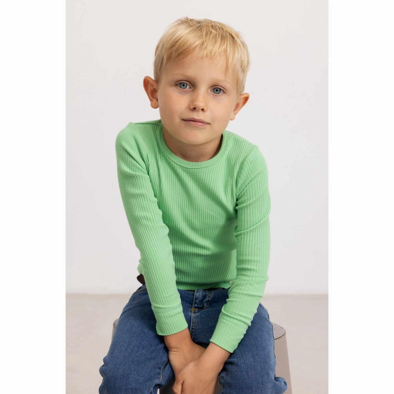 Job Interview Temperature Regulating MarMar Modal Cale Green Plain Blouse