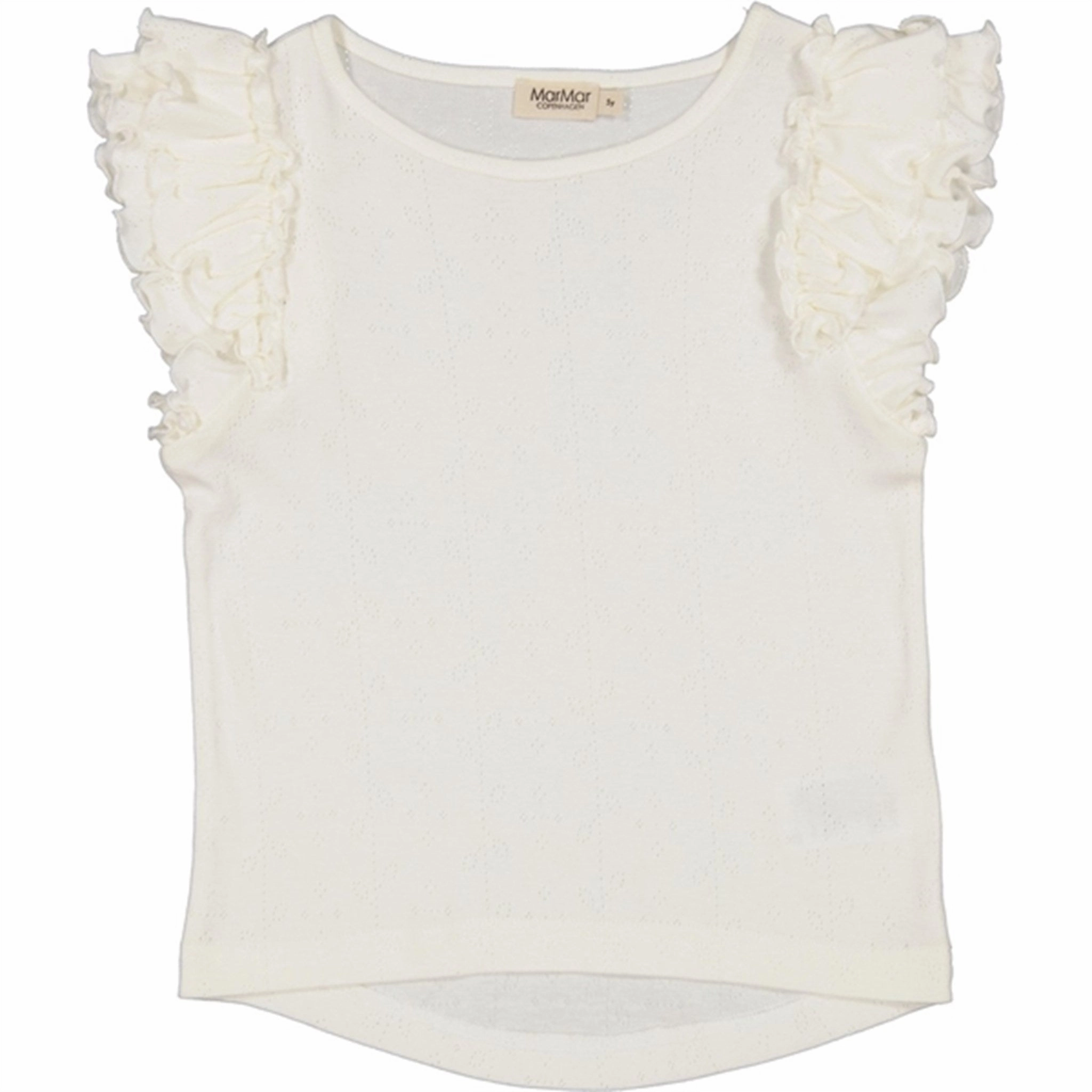 MarMar Modal Cloud Tavora Frill Pointelle T-shirt Chilly Layer Eco friendly materials