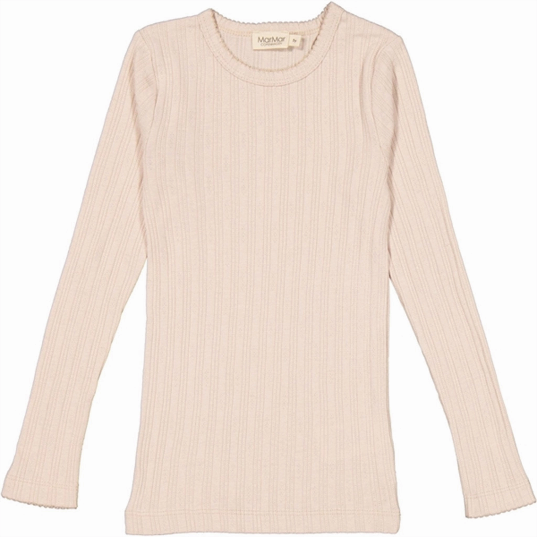 Modern Fashion MarMar Modal Cream Taupe Tamra Pointelle Rib Blouse