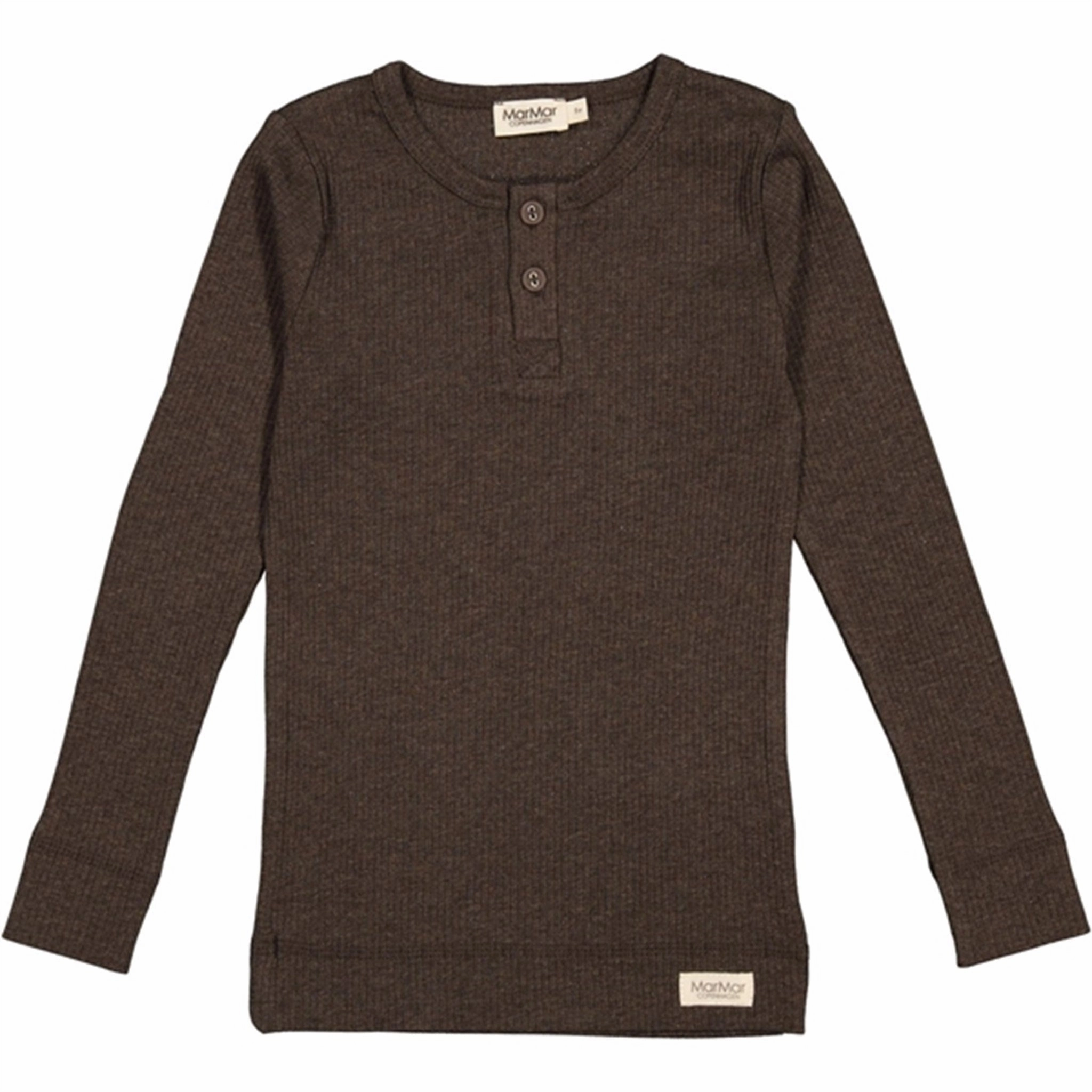 Hooded Option MarMar Modal Deep Choco Melange Blouse