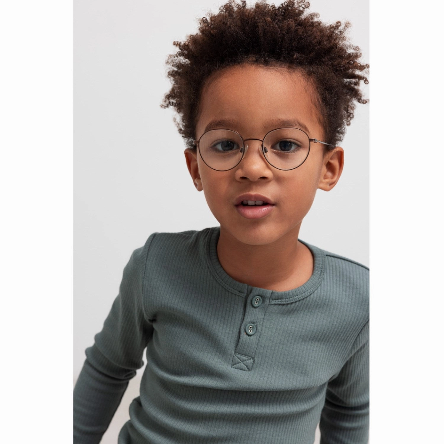 MarMar Modal Dusty Green Tee LS Adjustable Cuff Closure Soft Collar Design