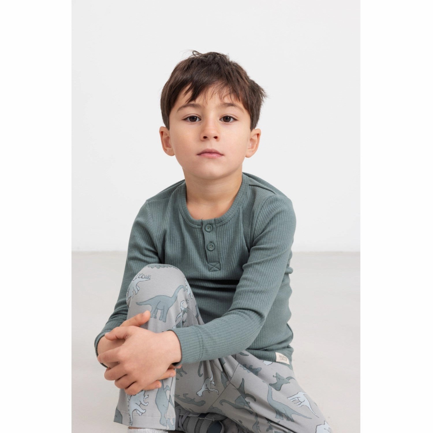 MarMar Modal Dusty Green Tee LS Sustainable Choice