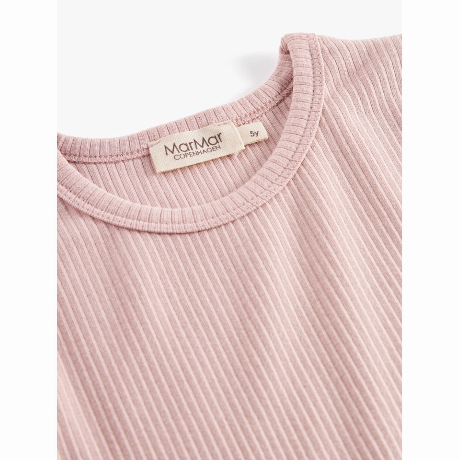 MarMar Modal Faded Rose Plain Tee LS Patterned Texture Year-Round Favorite