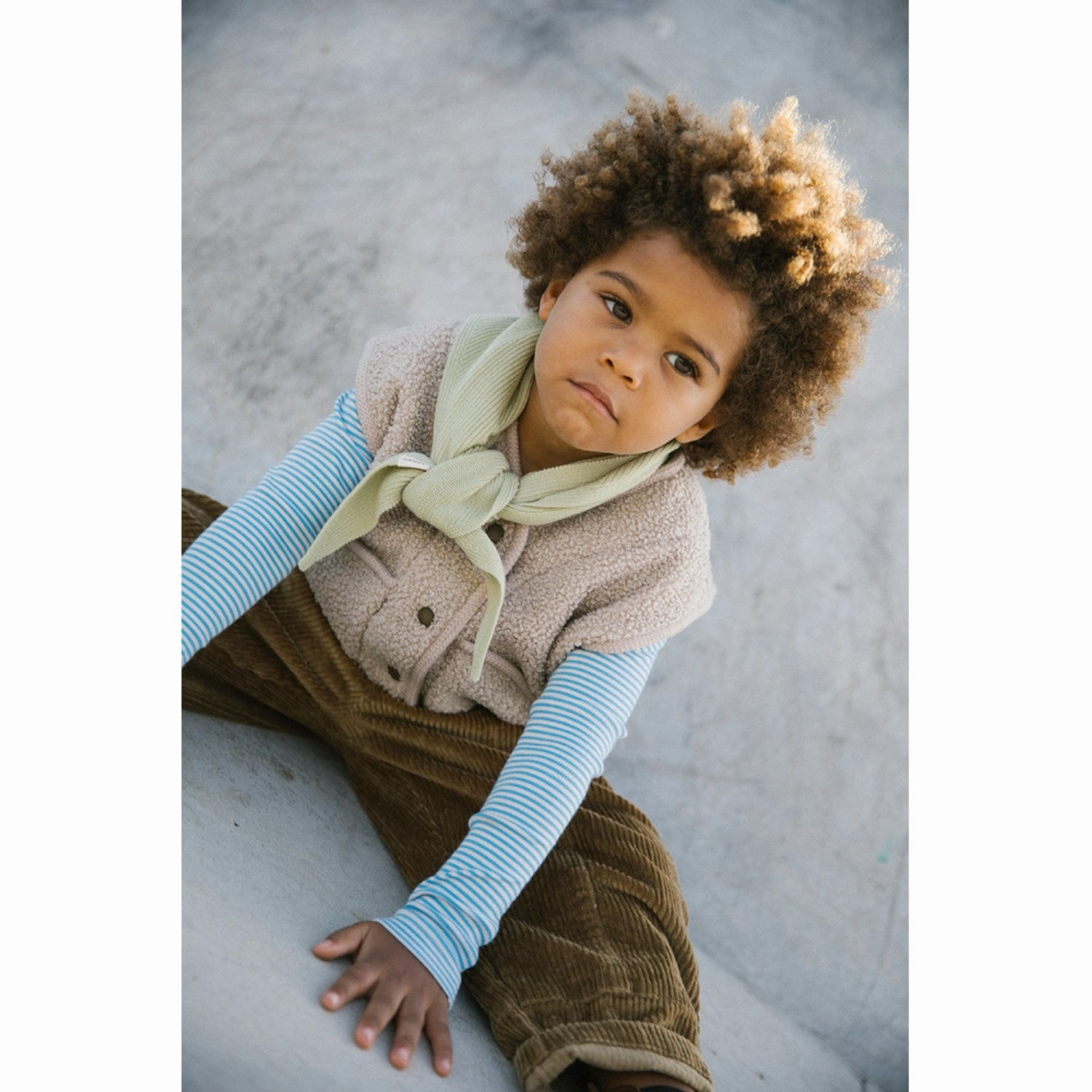 Versatile Outfit Versatile Look MarMar Modal Fine Rib Blue Stripe Tani Blouse