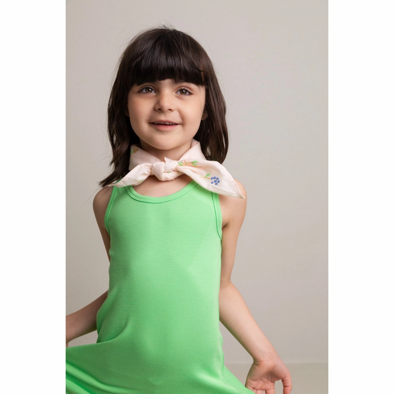 Smooth Blend MarMar Modal Fine Rib Clover Dudu Dress