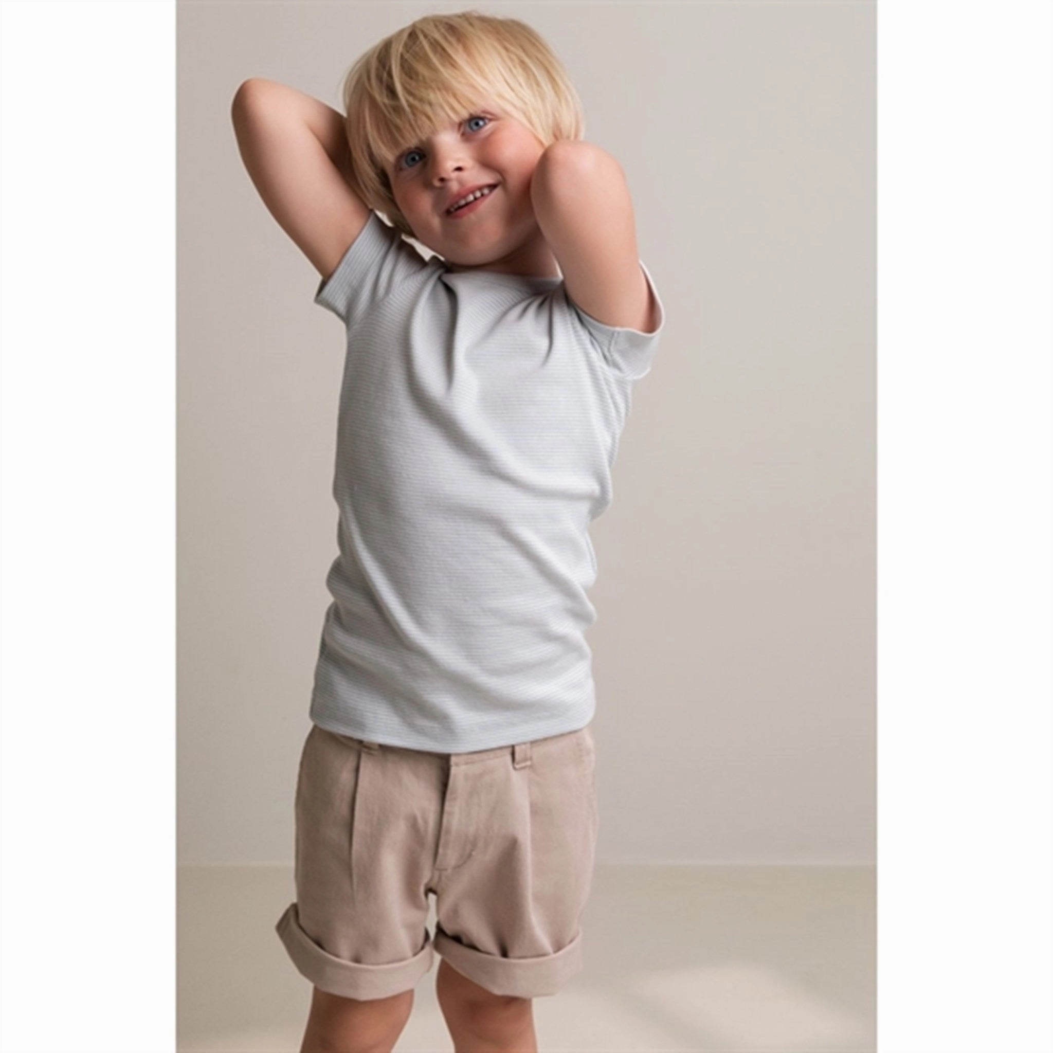 Light Breeze Layering Fashion MarMar Modal Fine Rib Fresh Air Stripe Tago T-shirt