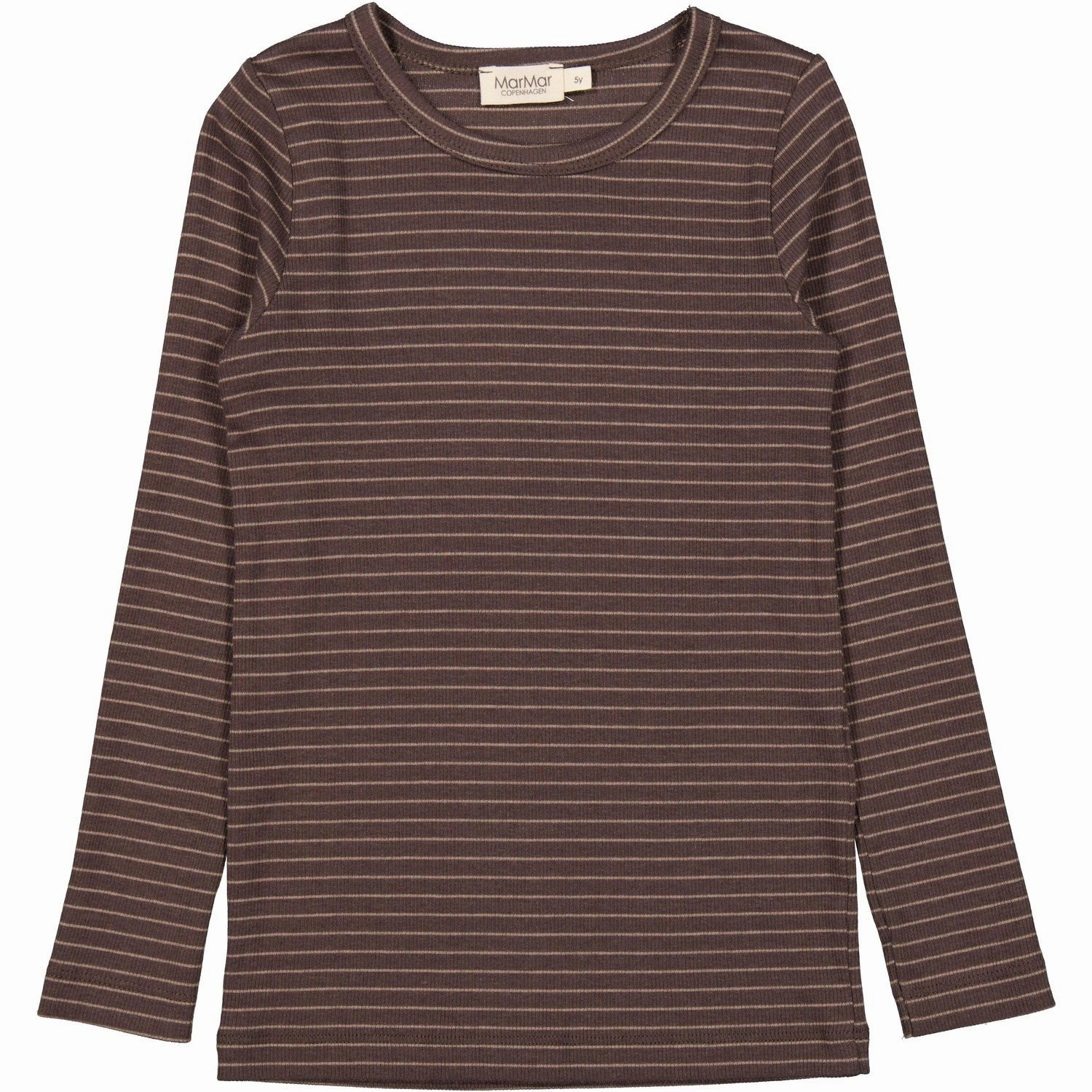 MarMar Modal Fine Rib Nori Green Stripe Tani Blouse Spring Break