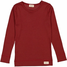 MarMar Modal Hibiscus Red Plain Blouse Sports Ready