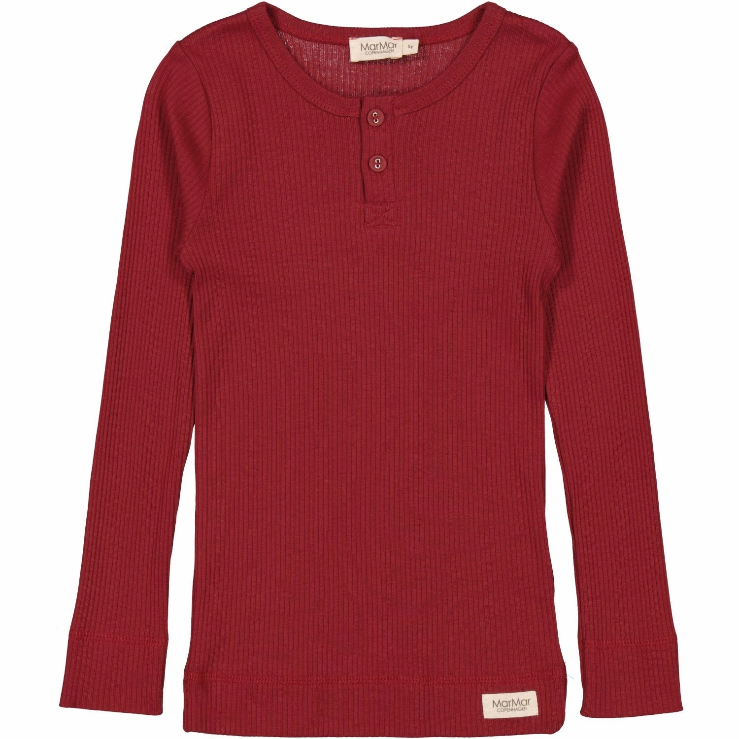 Tailored Style MarMar Modal Hibiscus Red Tee LS