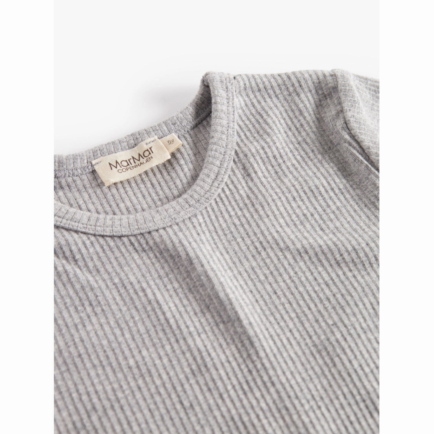 MarMar Modal Melange Light Grey Melange Plain T-shirt Active Outfit Style