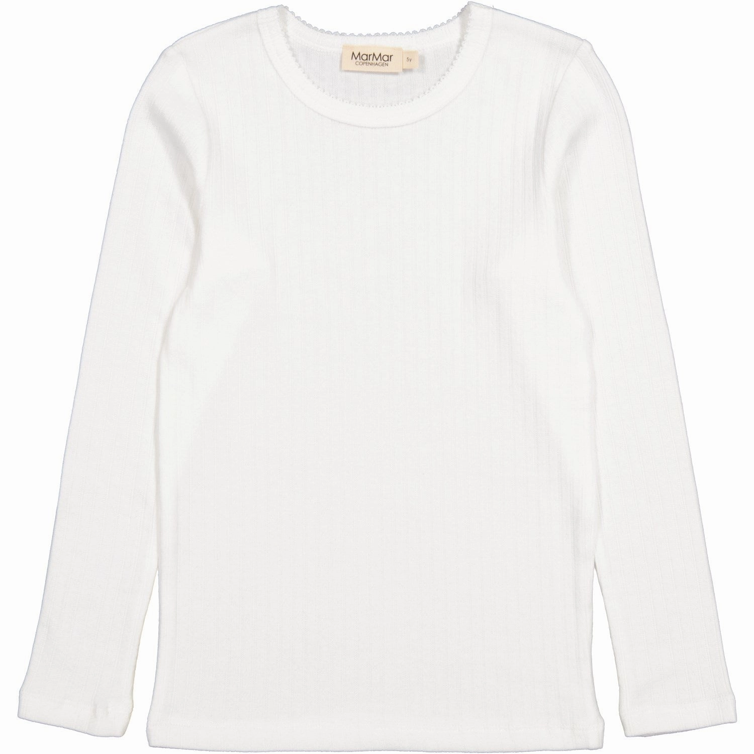 MarMar Modal Pointelle Gentle White Tamra Blouse Flex Fit Collar Eco Friendly Production