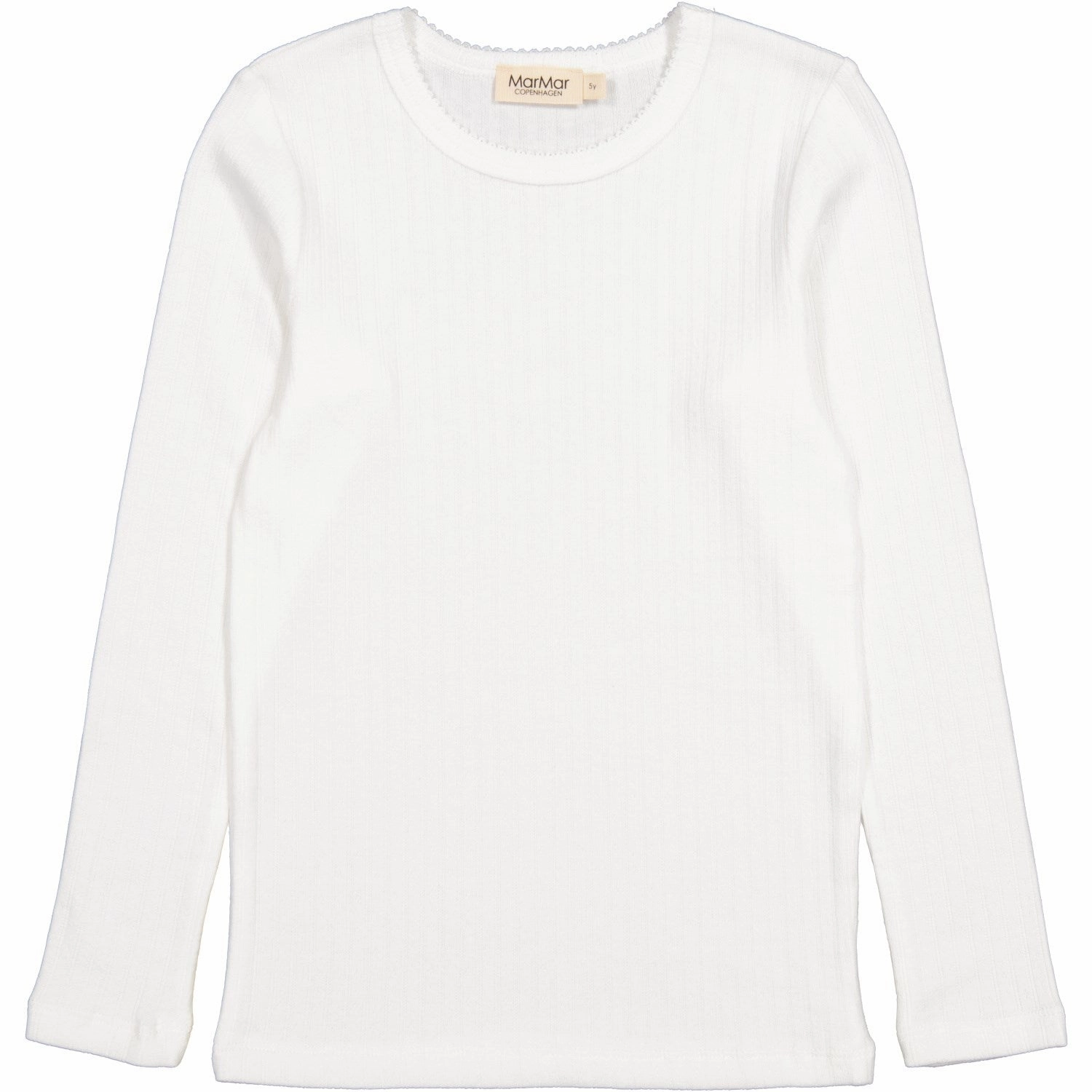 Stylish Design tall size MarMar Modal Pointelle Gentle White Tamra Blouse