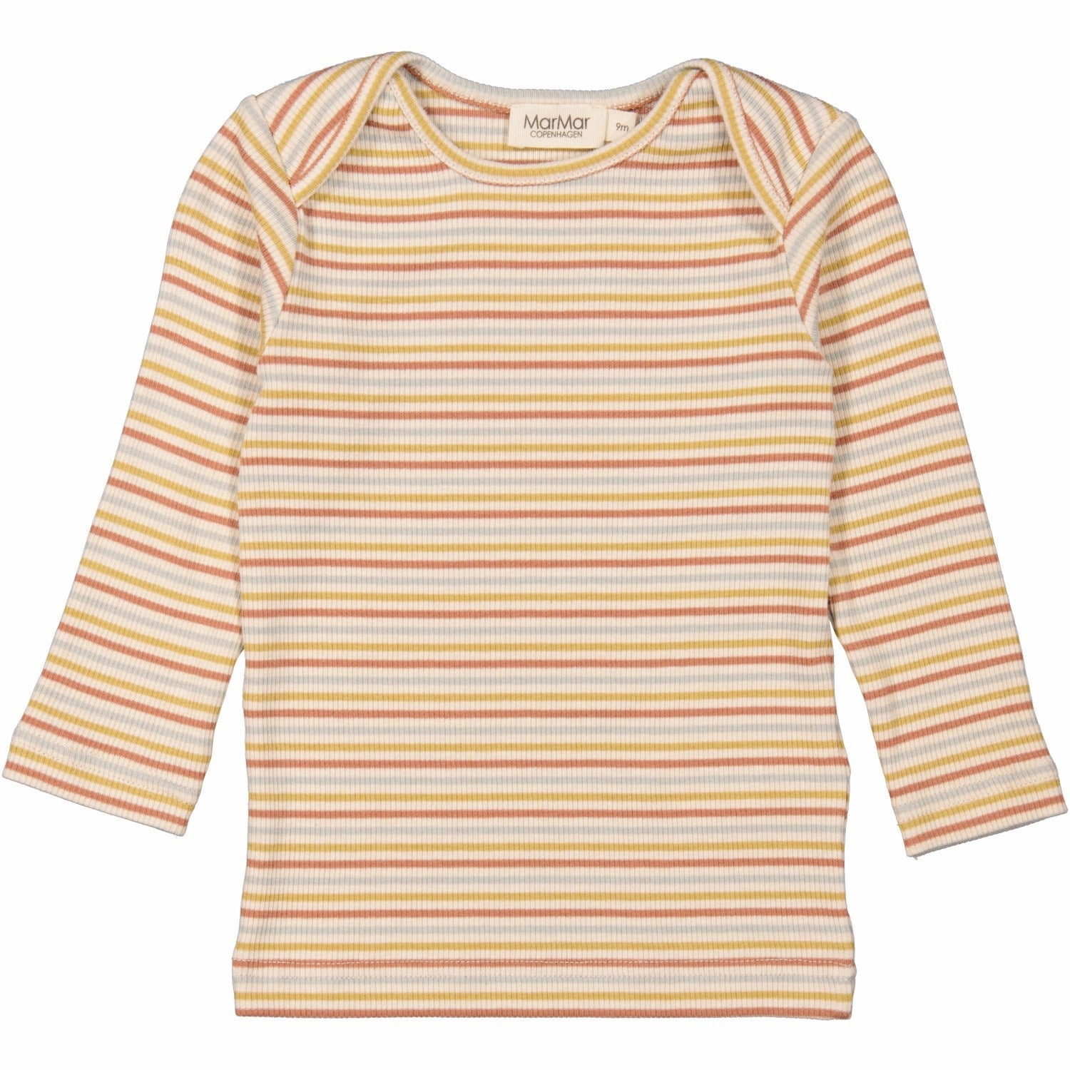 MarMar Modal Rib Autumn Stripe Mix Tor Blouse Microfiber Material Classic Style