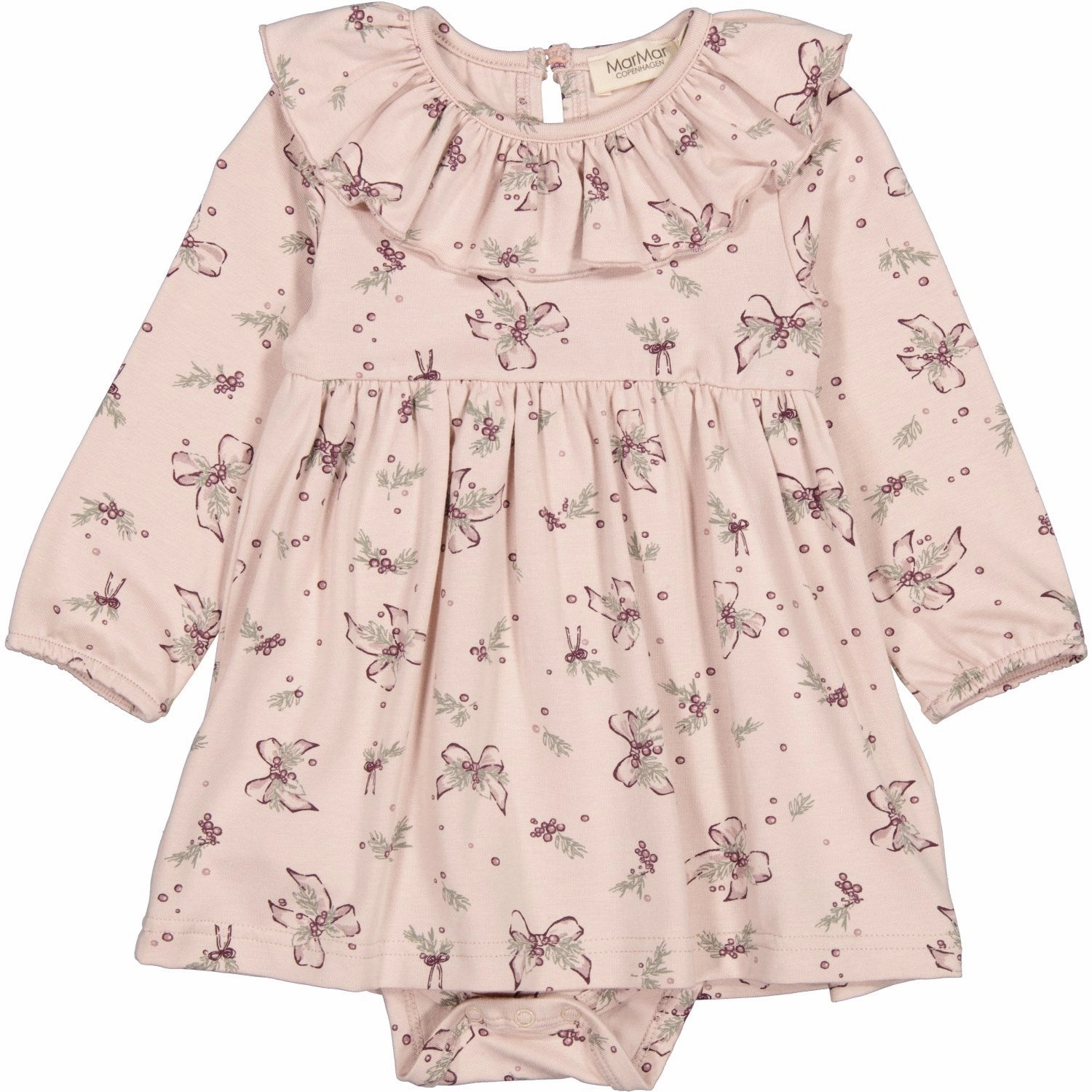 MarMar Modal Smooth Print Bows Riva Dress Effortless Mood Comfy Fit Wear