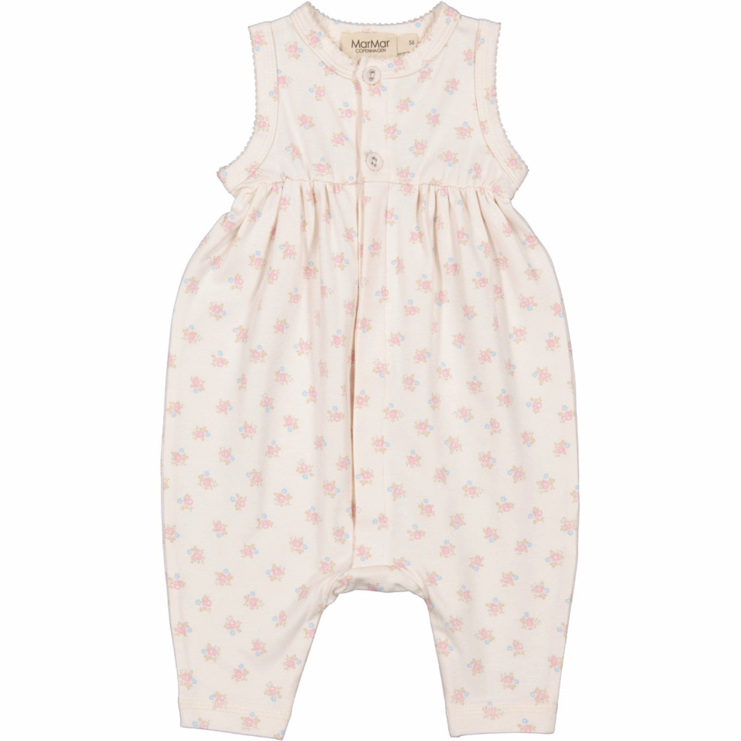 Simple Bold Neutral Sporty MarMar Modal Smooth Print Little Bouquet Ruberto Romper