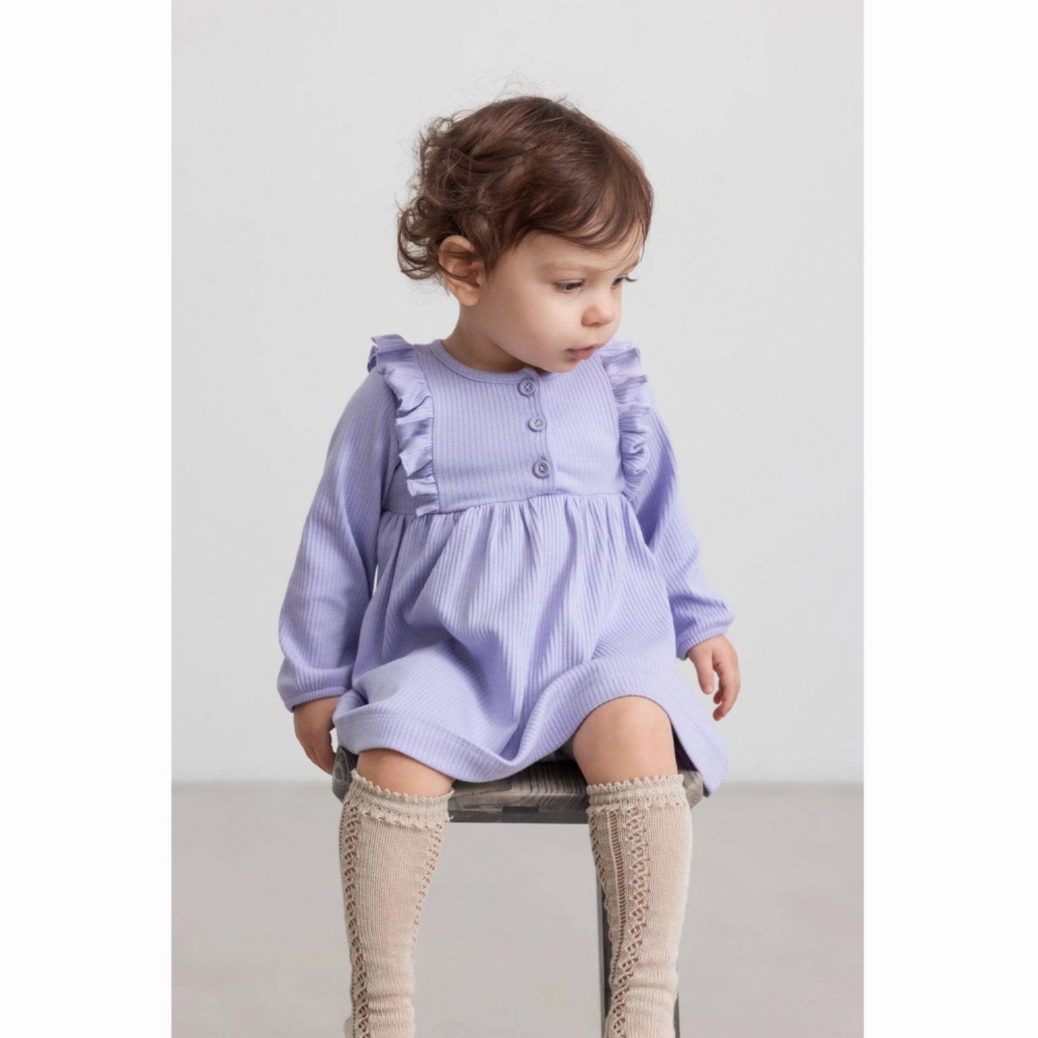 Fall Layer everyday elegance MarMar Modal Soft Lavender Dress Dikte