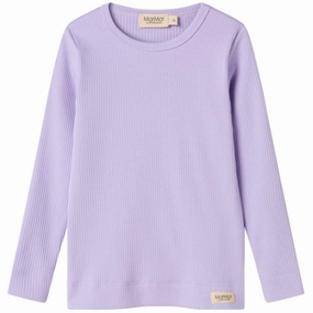 Fade Resistant Pure Cotton MarMar Modal Soft Lavender Plain Tee LS