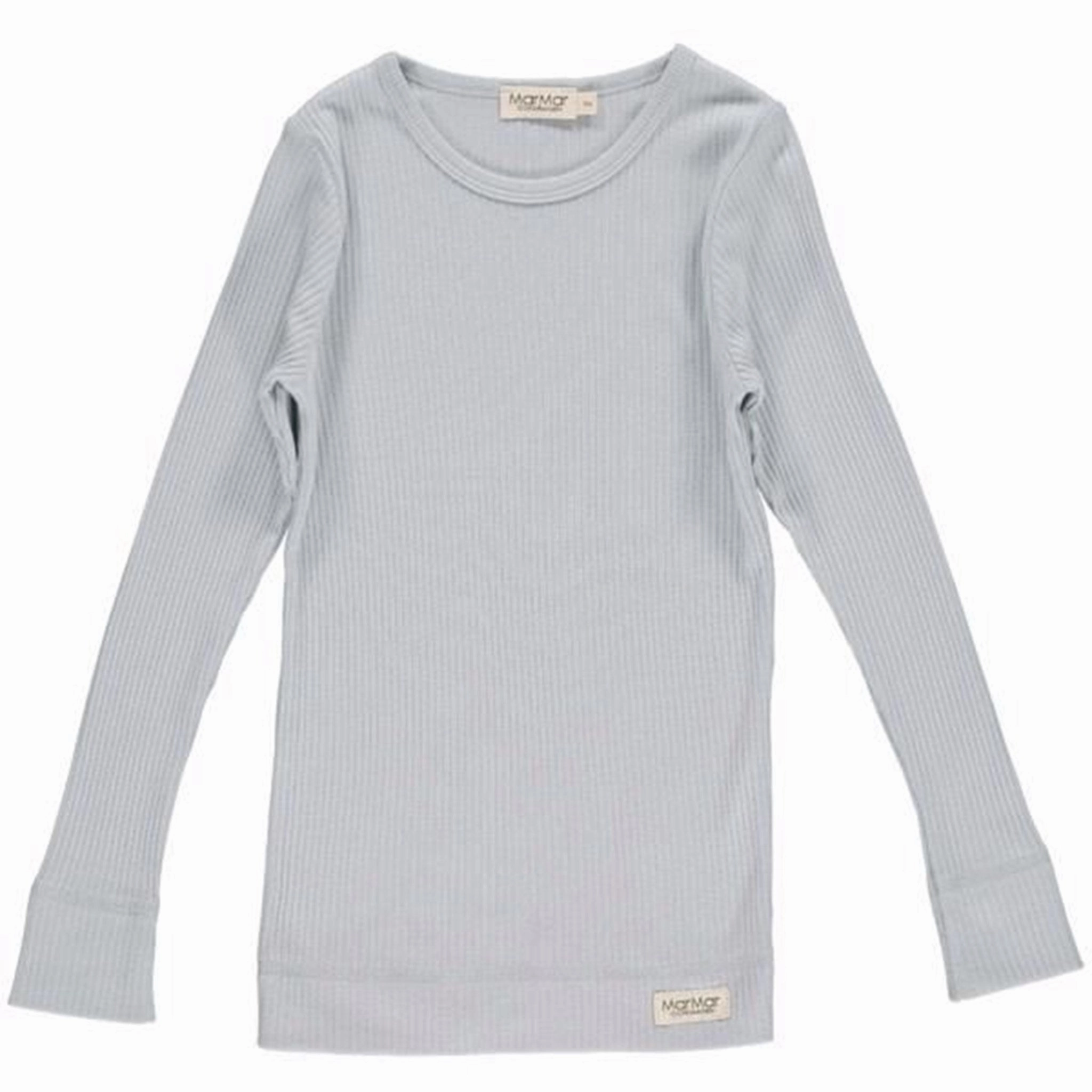 Gym Appropriate Sustainable Manufacturing Process MarMar Modal Tee Plain LS (Pale Blue)