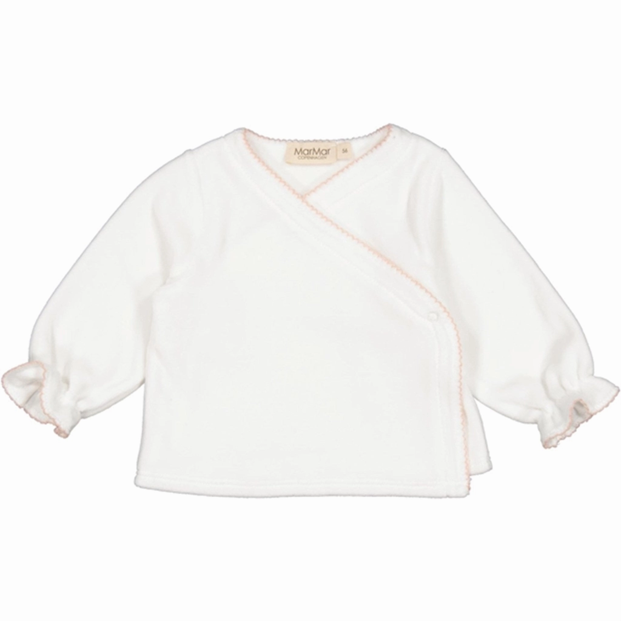 Tailored Cut MarMar New Born Rose Picot Tuba Wrap Blouse