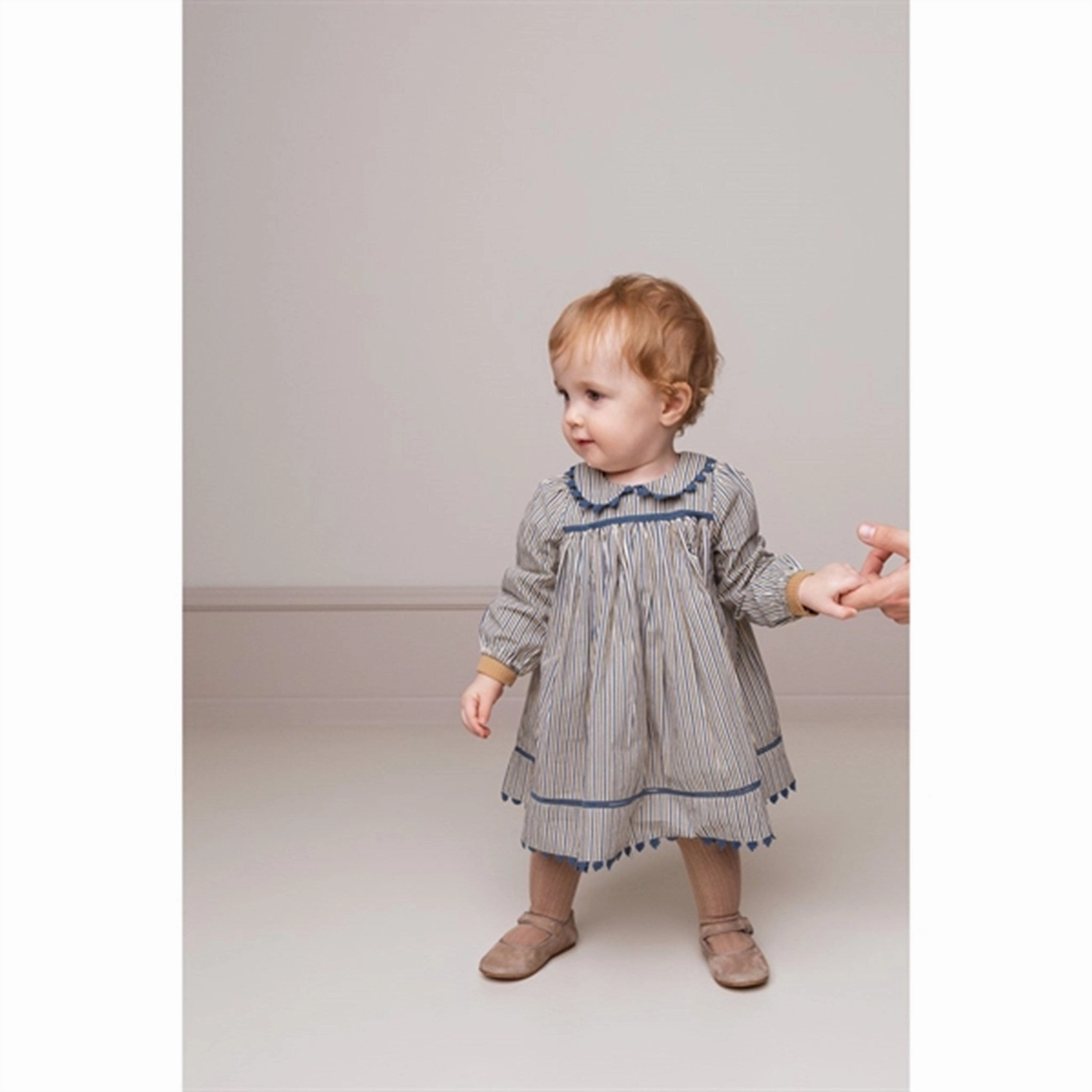 Breathable Sheer Overlay MarMar Ocean Stripes Dulla LS Dress