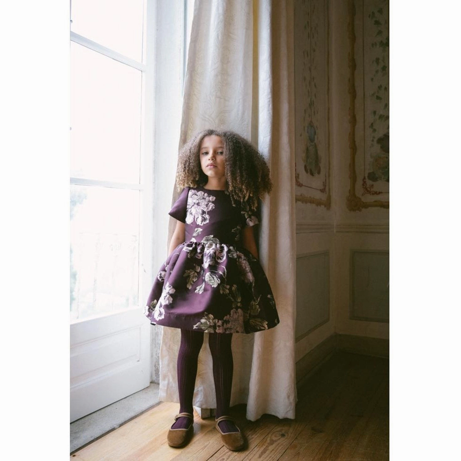 MarMar Party Jacquard Deep Mulberry Jacquard Doreen Dress Effortless Elegance Shape Hug