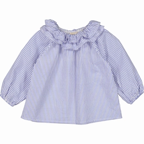 Winter Layering MarMar Poplin Bolich Blue Strips Tonella Shirt