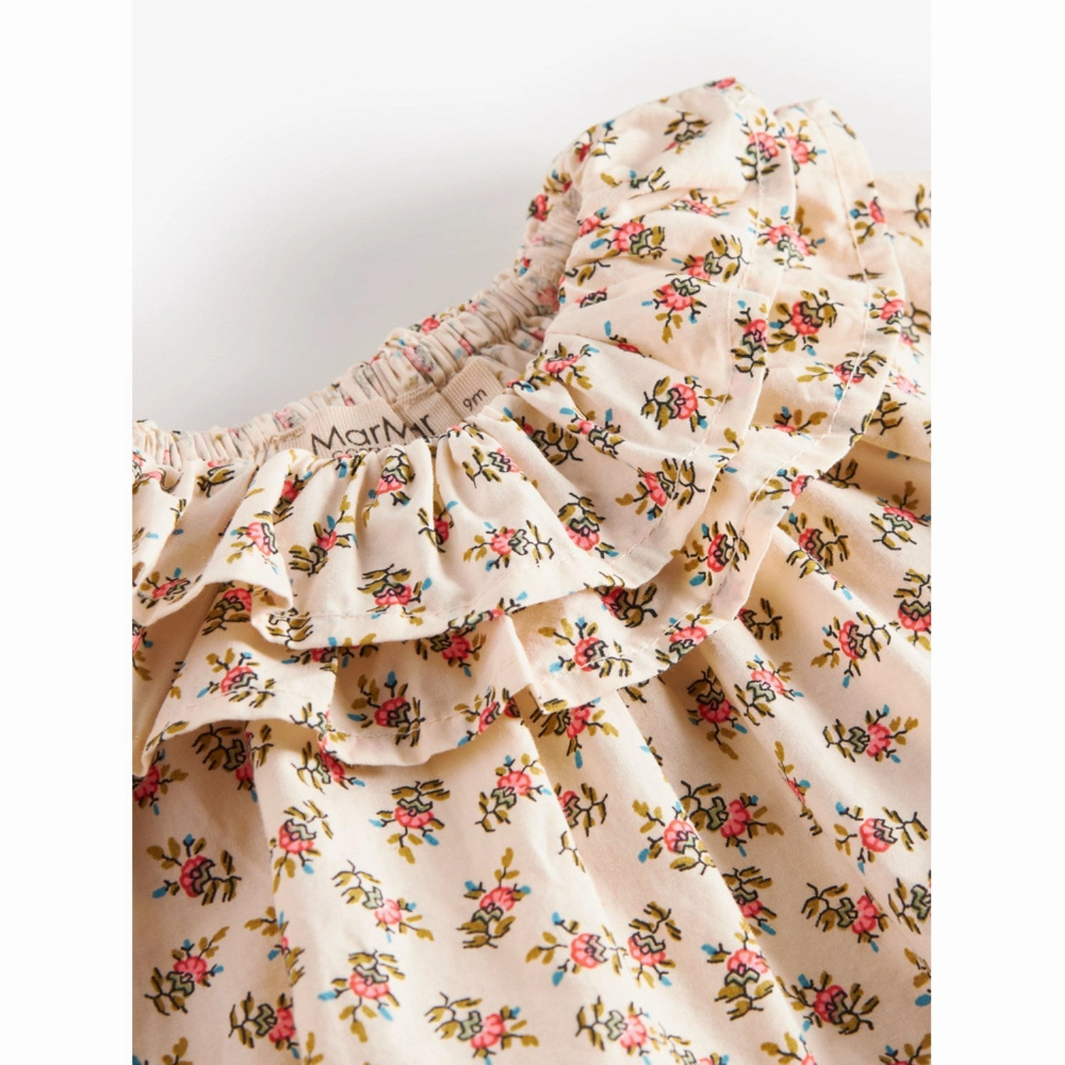 MarMar Poplin Japanese Flower Dalin Dress Maximalist-Trend Flow Sleeve