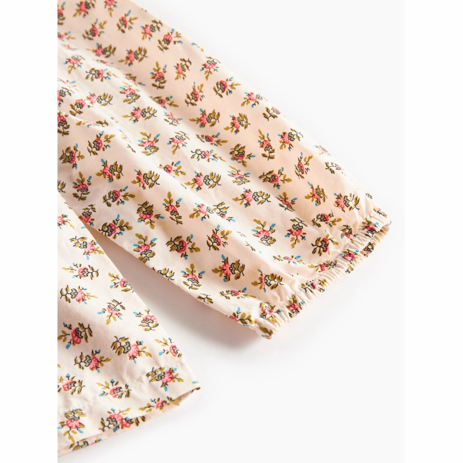 Flexible Movement Moisture Wicking Material MarMar Poplin Japanese Flower Talsa LS Blouse