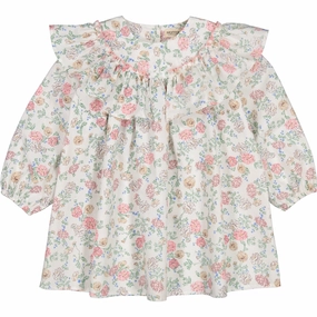 MarMar Poplin Summer Bloom Delsa LS Dress Soft Cut
