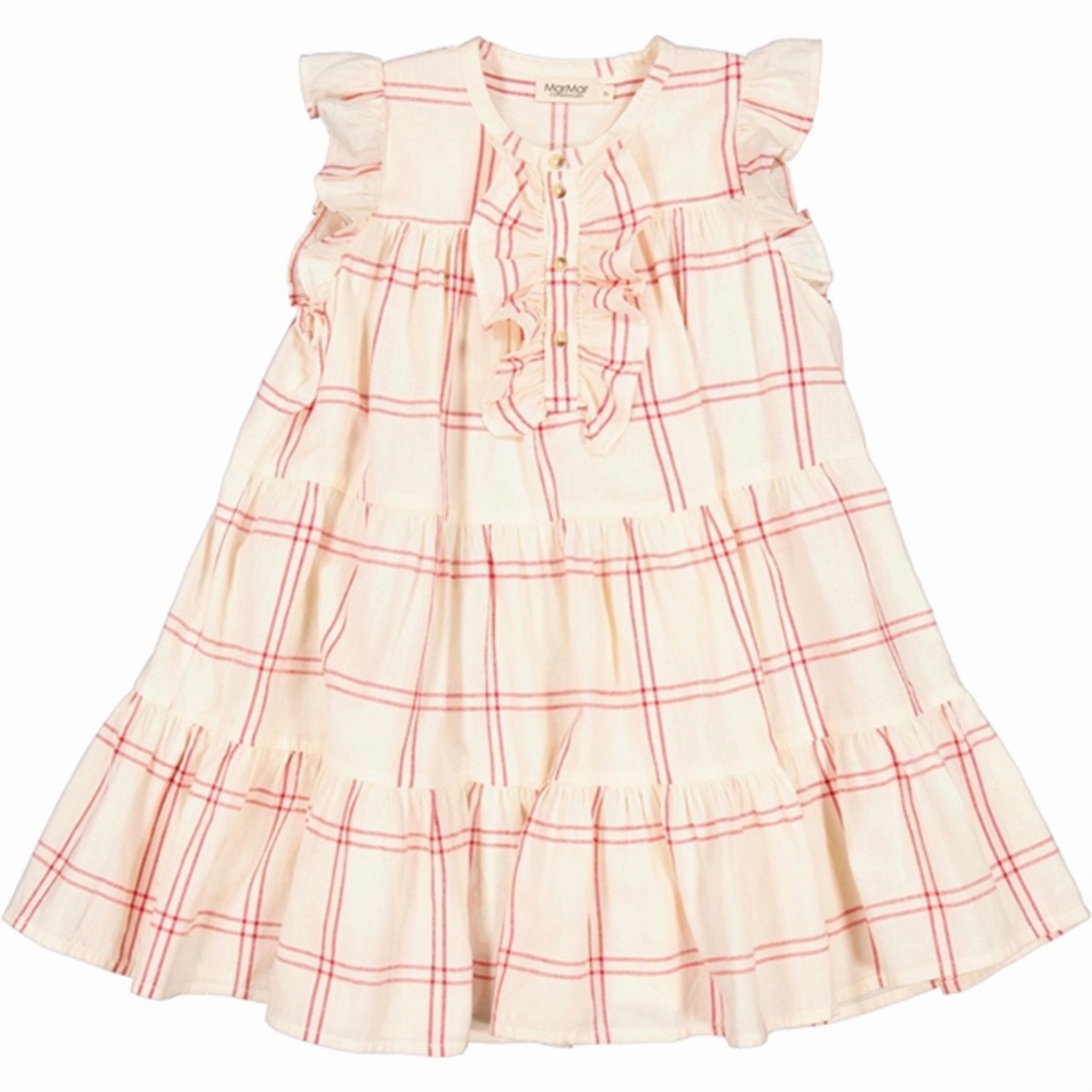 MarMar Red Check Dasha Dress Comfortable fit dress for all body types Comfy Flex