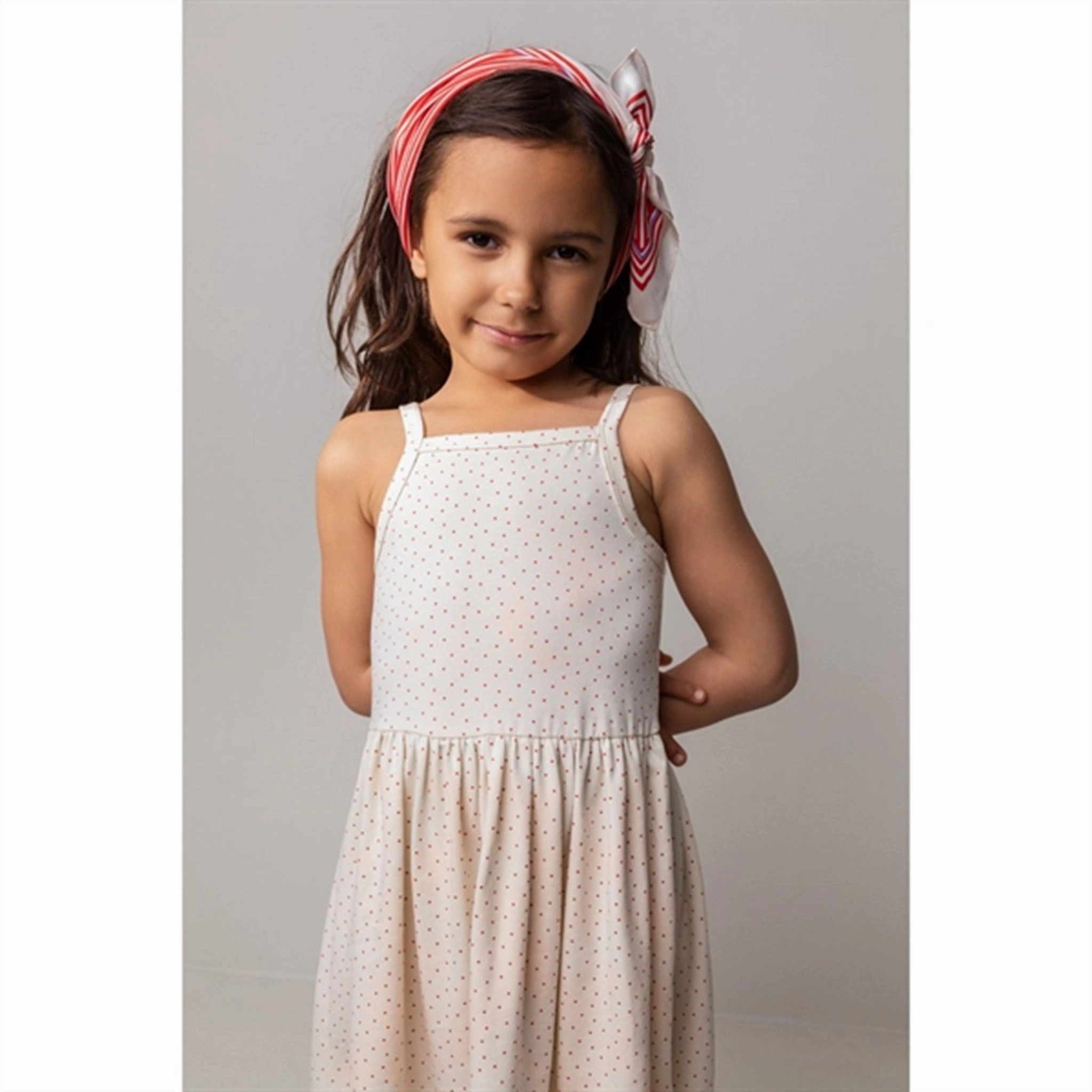 Dress for brunch Vibrant Layer MarMar Red Currant Dot Dyveke Dress